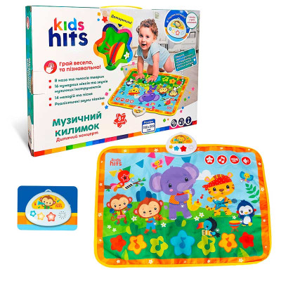 Килимок з музикою Kids Hits Дитячий концерт на батарейках комплект голоси к KH04-001