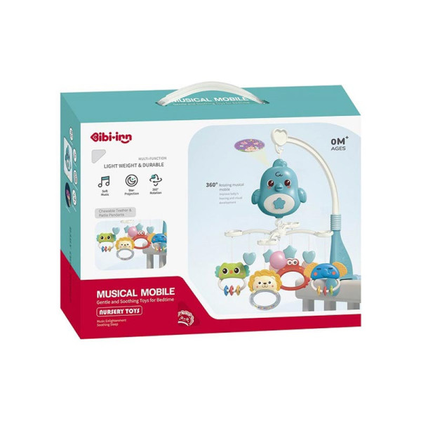 Карусель на ліжечко з проектором в коробці 648A-68 р.32*88*245см 648A-68