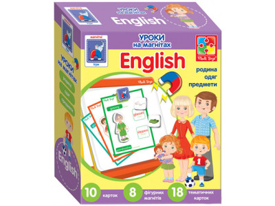Англійська мова на магнітах Сім'я (укр.) VT1502-17 Англійська мова на магнітах Сім'я (укр.) VT1502-17