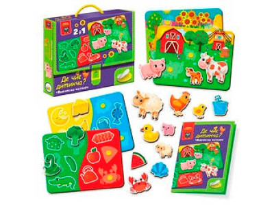 Гра розвиваюча Vladi Toys з липучками Де чиє дитинча? Вивчаємо кольори VT1310-05 Гра розвиваюча Vladi Toys з липучками Де чиє дитинча? Вивчаємо кольори VT1310-05