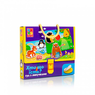 Гра настільна Vladi Toys "Хто що їсть?" на липучках VT1302-27