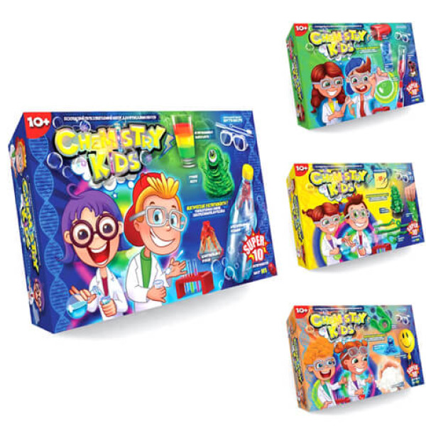 Детячий набір для дослідів Danko Toys CHEMISTRY KIDS CHK-01-01U02U03U04U