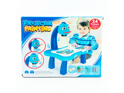 Дитячий стіл проектор для малювання з підсвічуванням Блакитний YM6886