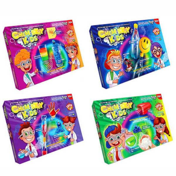 Детячий набір для дослідів Danko Toys CHEMISTRY KIDS CHK-02-01U02U03U04U Детячий набір для дослідів Danko Toys CHEMISTRY KIDS CHK-02-01U02U03U04U