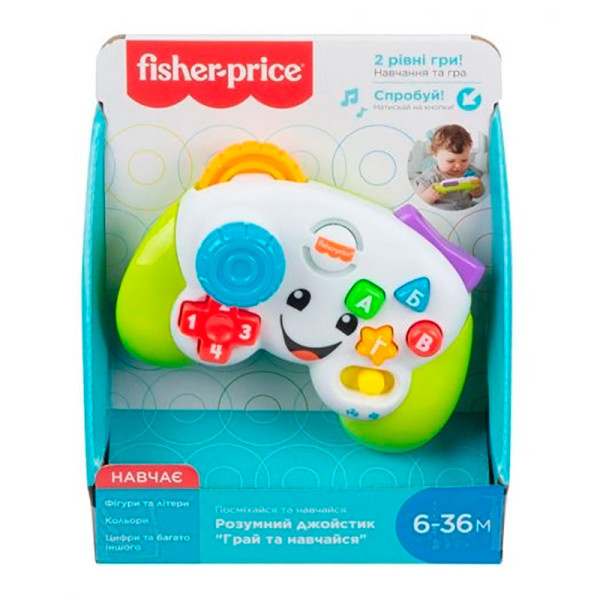 Розумний джойстик серії "Посміхайся та навчайся (укр) Fisher-Price GRH30 Розумний джойстик серії "Посміхайся та навчайся (укр) Fisher-Price GRH30