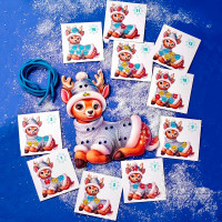 Шнурівка UBEE Оленятко з дерева ПСД278