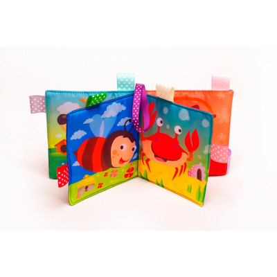 Мяка книга іграшка Bambini з тваринами 3808
