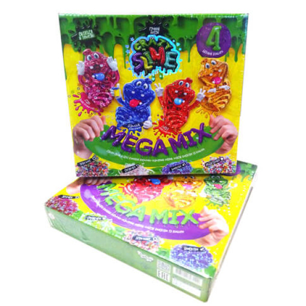 Набір для створення слаймів Danko toys Crazy Slime 4 в 1 розвиваючий SLM-03-01U02U