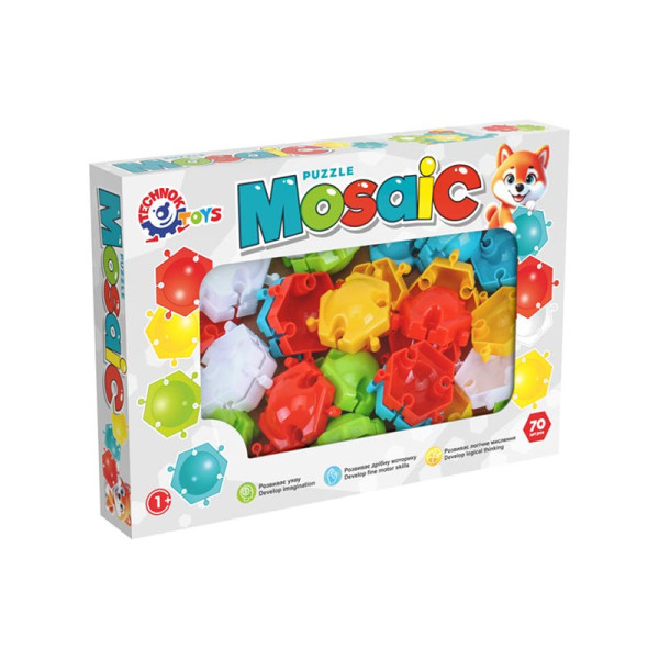 Мозаїка - пазли ТехноК 70 деталей 1935 Мозаїка - пазли ТехноК 70 деталей 1935