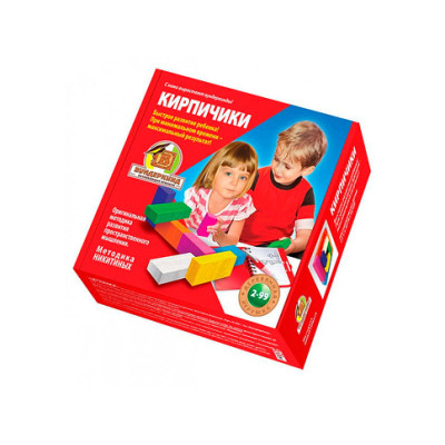 Дерев'яна головоломка кубики Цеглинки К-005/К-001