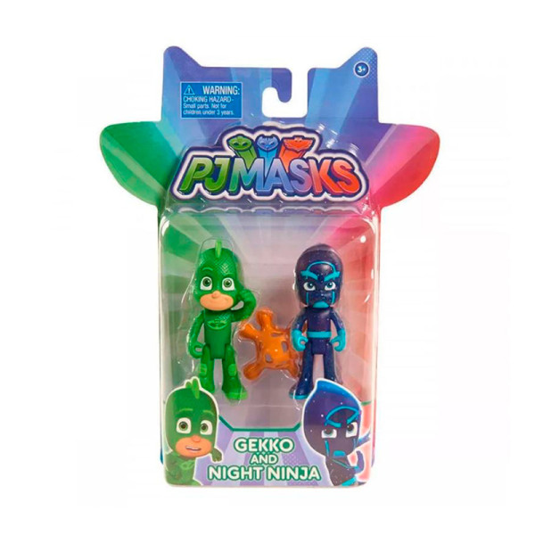 Гекко і Ніндзя (2шт.х8см). Ігровий набір TM "PJ Masks"/Play set "Duet Figur 32601 Гекко і Ніндзя (2шт.х8см). Ігровий набір TM "PJ Masks"/Play set "Duet Figur 32601