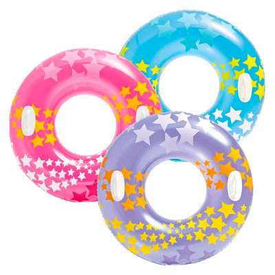 INTEX Коло 91см "Зірки" з ручками (3 кольори) 59256