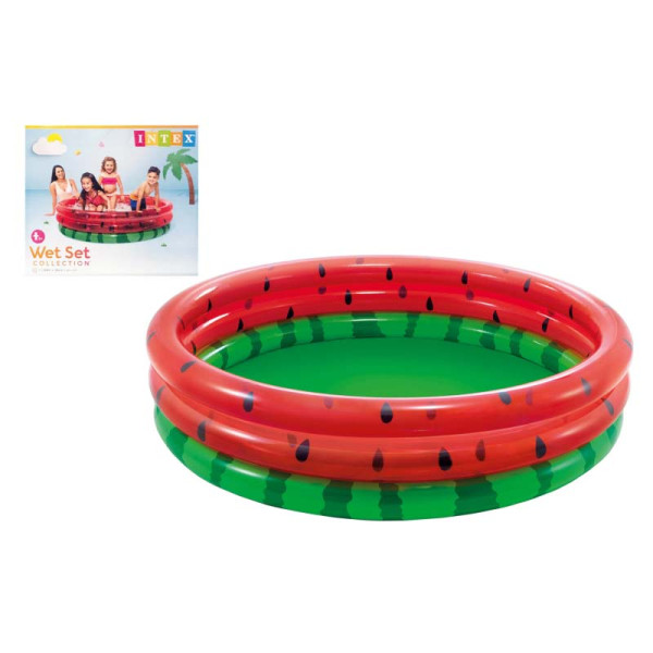 Дитячий надувний басейн Кавун 168x38см 58448 Дитячий надувний басейн Кавун 168x38см 58448