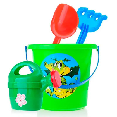 Набір пісочний №1 у сітці (салатовий) 013555/3