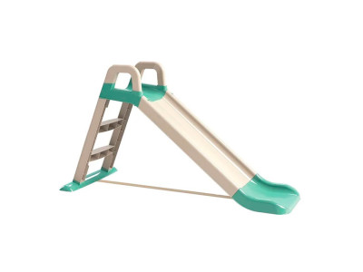 Гірка для дітей DOLONI пластикова біло-зелена 140 см 0140/13 Гірка для дітей DOLONI пластикова біло-зелена 140 см 0140/13