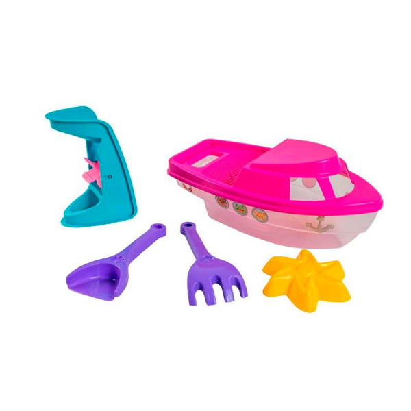Ігровий набір для пляжу Tigres Кораблик пластиковий 39647_Pink