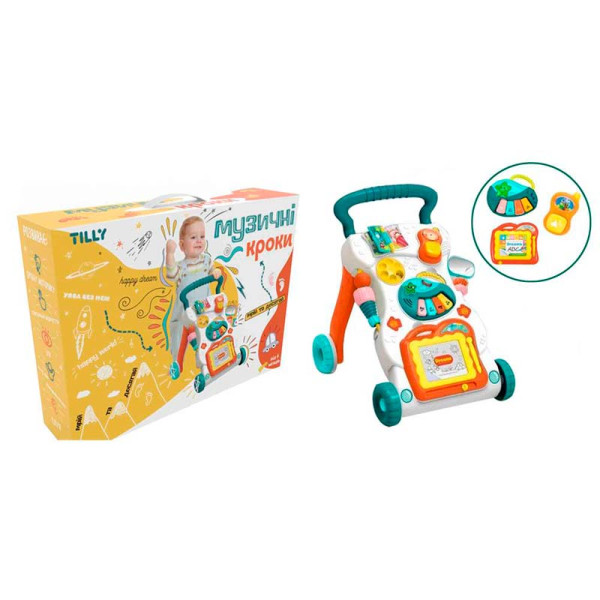 Ходунки-каталка Ігровий центр Перші кроки Baby Tilly UA0801_Blue