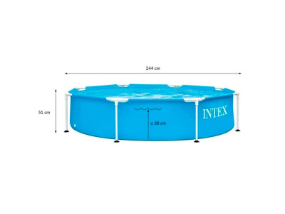 Каркасний басейн INTEX Metal Frame Pool 244x51 см 1828 л 28205