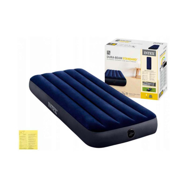 Надувний матрац Intex одномісний з клапаном (76x191x25 см) 64756