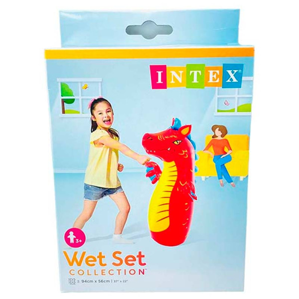 Надувна іграшка-неваляшка Intex для пляжу 44669_Red