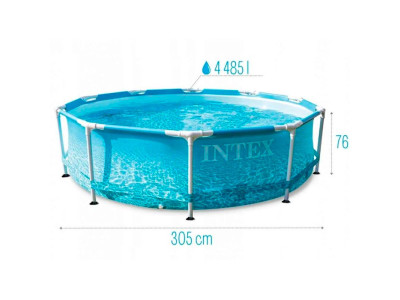Каркасний басейн INTEX 305x76 см з насосом і фільтром 4485 л 28208 Каркасний басейн INTEX 305x76 см з насосом і фільтром 4485 л 28208