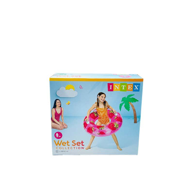 Коло надувне Intex з фруктами 107 см 56261_Pink