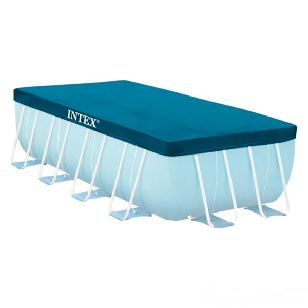 Тент для каркасного басейну INTEX Rectangular Frame 389x184см (виступ 20см) 28037