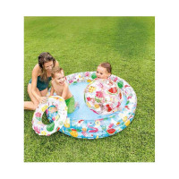 Дитячий басейн INTEX "Помаранчеві зірки" надувний 59460