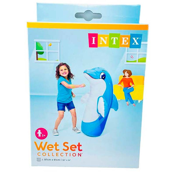 Надувна іграшка-неваляшка Intex для пляжу 44669_Blue Надувна іграшка-неваляшка Intex для пляжу 44669_Blue