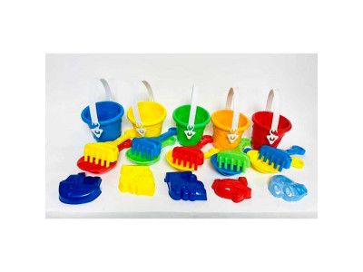 Відро №7 набір лопатка граблі пасочка Бамсик 1267