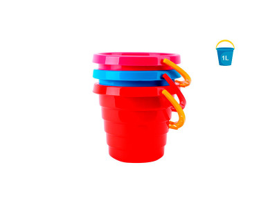 Дитяче відерце Технок "Райдужка" пластикове для піску 0472