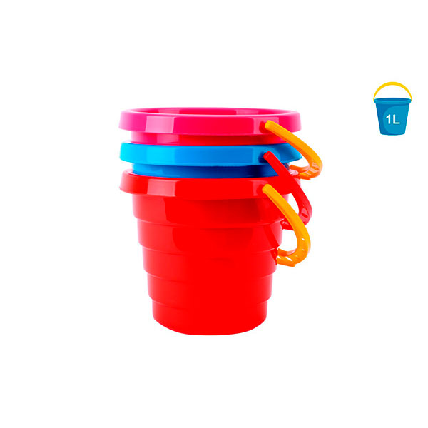 Дитяче відерце Технок "Райдужка" пластикове для піску 0472