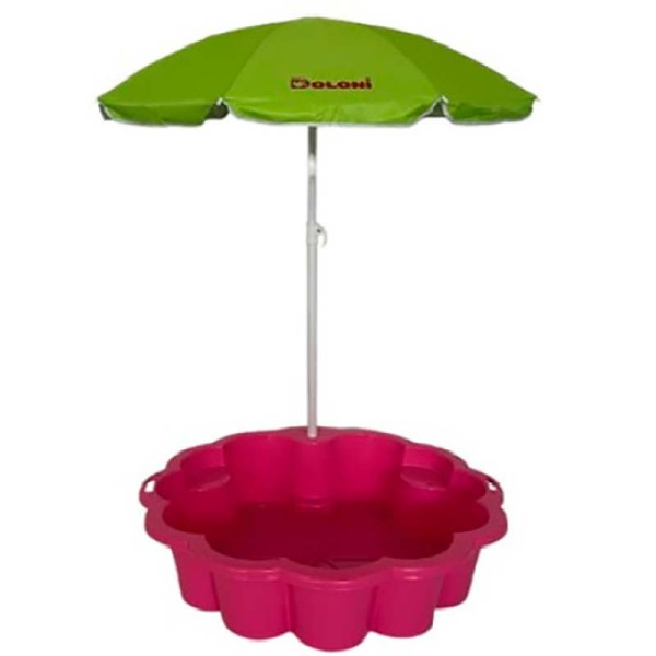 Пісочниця-басейн Doloni Toys Квітка з парасолькою 01235/04