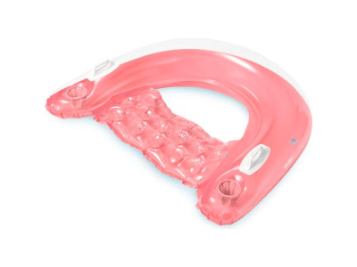 Надувне крісло-шезлонг Intex 152x99 см з ручками і підсклянником 58859_Pink Надувне крісло-шезлонг Intex 152x99 см з ручками і підсклянником 58859_Pink