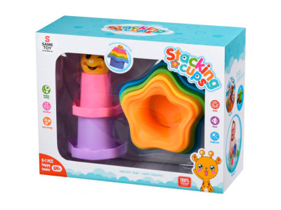 Набір для гри з піском Same Toy Stacking cups 7 од 618-10Ut 618-10Ut