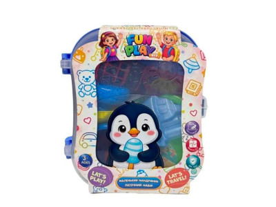 Ігровий набір Бамсик "Маленький мандрівник" пісочний 305/1_Penguin Blue Ігровий набір Бамсик "Маленький мандрівник" пісочний 305/1_Penguin Blue
