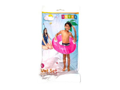 INTEX Коло "Кольоровий" з ручками 59258_Pink