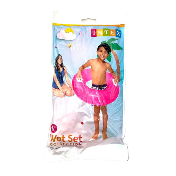 INTEX Коло "Кольоровий" з ручками 59258_Pink