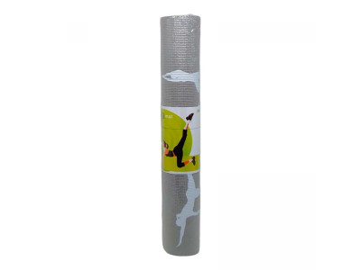 Килимок для йоги/фітнесу PVC 4мм 173*61 см BT-SG-0018_Gray