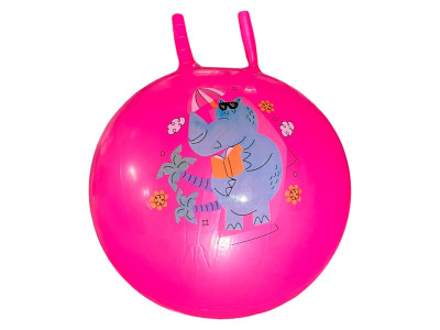 Мяч для фітнесу ріжки 55 см 450 грам RB26508_Pink