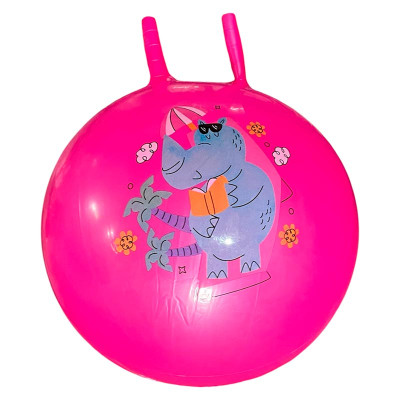 Мяч для фітнесу ріжки 55 см 450 грам RB26508_Pink