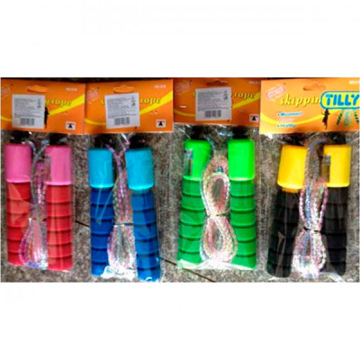 Скакалка 25 м ручка 15 см з лічильником 4 кольори BT-JR-0022 Скакалка 25 м ручка 15 см з лічильником 4 кольори BT-JR-0022