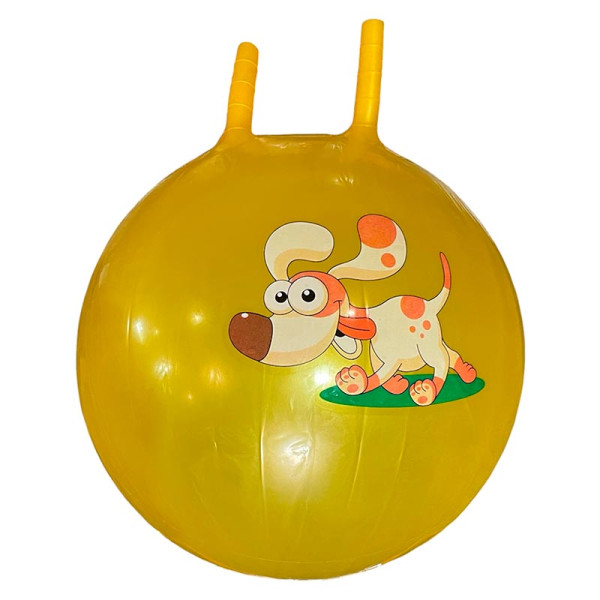 Мяч для фітнесу ріжки 55 см 450 грам RB26508_Yellow