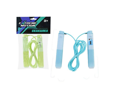 Скакалка з лічильником 27 м JR2211_Blue Скакалка з лічильником 27 м JR2211_Blue