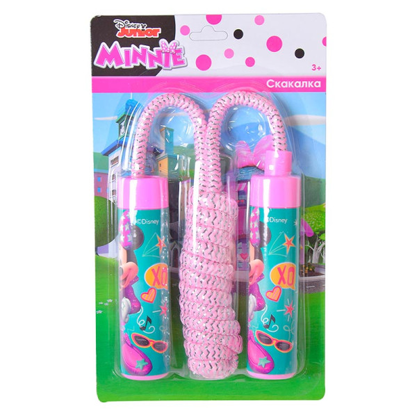 Скакалка арт. LS1018 (144шт/2) Мінні Маус довжина 22 м планш. LS1018_Pink