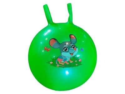 Мяч для фітнесу з ріжками 45 см 350 грам RB26507_Green