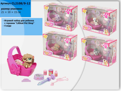 Вихованці PETS (4 види) у коробці CL2108/9-12