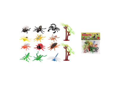 Набір фігурок комах з пальмами 14 штук в наборі 637A Набір фігурок комах з пальмами 14 штук в наборі 637A