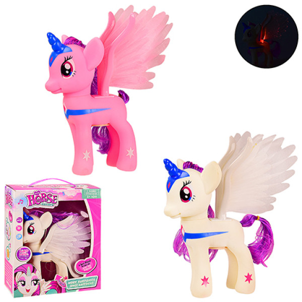 Поні 2 кольори світло муз у коробці 22х9х26 см MJN788 Поні 2 кольори світло муз у коробці 22х9х26 см MJN788