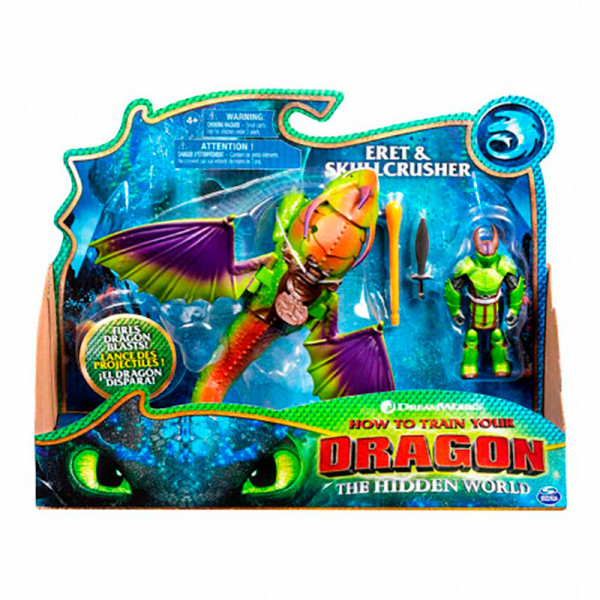 Як приборкати дракона 3:набір з дракона Крушиголова та вікінга Ерета SM66621 Як приборкати дракона 3:набір з дракона Крушиголова та вікінга Ерета SM66621